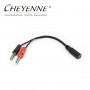 Cavo Adattatore Cheyenne Hawk Banana Plug 4mm (Headphone Jack 3.5mm)