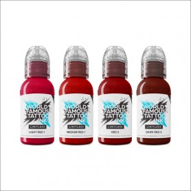 World Famous Limitless - Shades of Red Collection - 4X30ml
