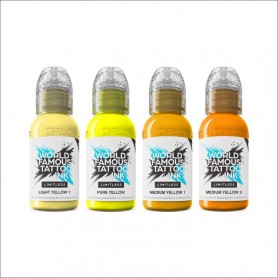 World Famous Limitless - Shades of Yellow Collection - 4X30ml