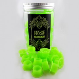 Cups Porta pigmento in Silicone 22X12mm 100Pz Green