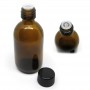 Contagocce in vetro ambrato con tappino 50ml