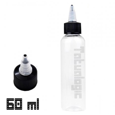 Bottiglietta in plastica trasparente da 60ml