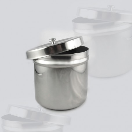 Contenitore in Acciaio Inox con coperchio 9,5cm