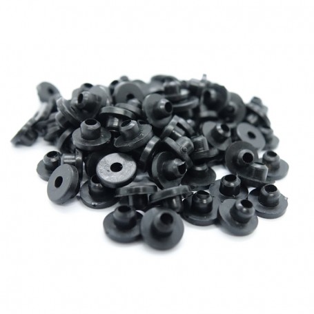 Grommets per ago neri rigidi  - 100pz