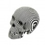 CARDBOARD - Micro VINCE Cardboard Human Skull ZEBRA