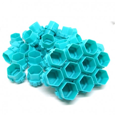 Ink Cup Esagonali Modulari 200 pcs Turquoise