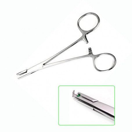 Dermal anchor tube hemostat forceps for dermal tops 4mm
