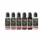 Set Kuro Sumi Imperial Tattoo Ink - Marble Stone - 6X 44 ml