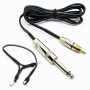 Rca Con Adattatore clipcord 1,80CM Nero