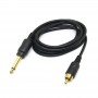 Rca in silicone 2m Black
