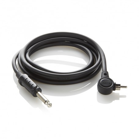 Sabre Cable – 2m Angled RCA Cord – Jet Black