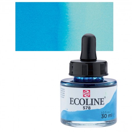 Talens - Ecoline 578 Sky Blue Cyan 30ml