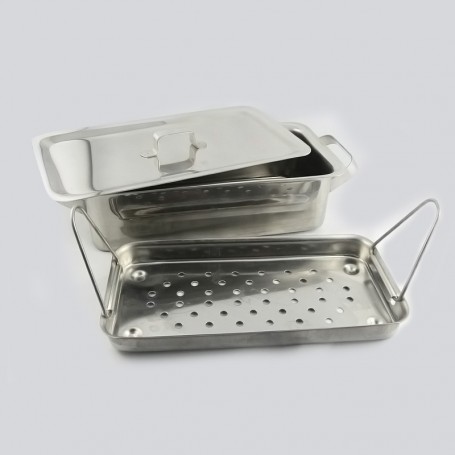 Vaschetta per la sterilizzazione in acciaio inox 20cmx10cm h 6cm