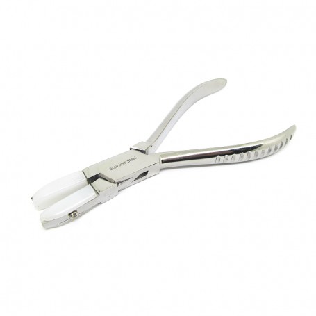 Nose ring plier with hard nylon Plastic jaws
