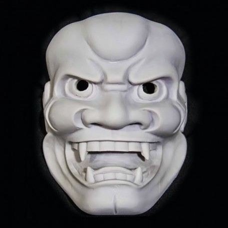 Maschera in ceramica Shishiguchi (non verniciata)