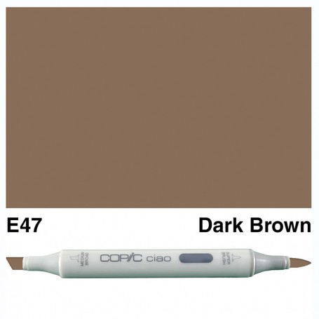 E47 Copic Ciao Dark Brown
