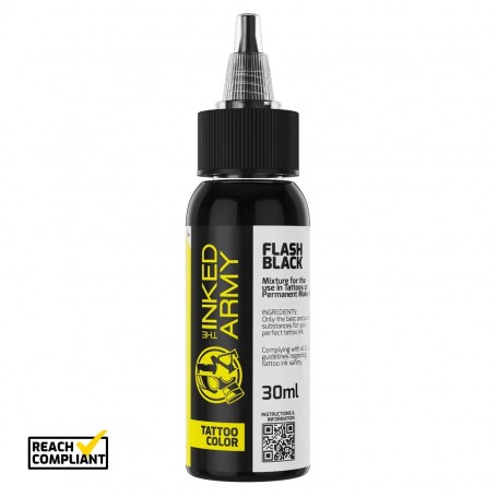 THE INKED ARMY - Tattoo Color - Flash Black - 30 ml