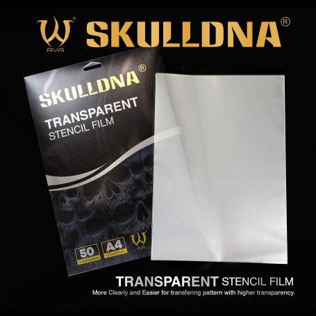 Skulldna transparent stencil film 50pz