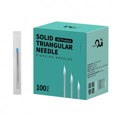 OG PRODUCE - SOLID TRIANGULAR NEEDLES - 100 PCS